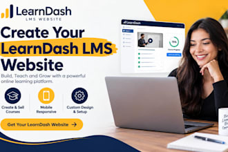 build a learndash lms website for online courses
