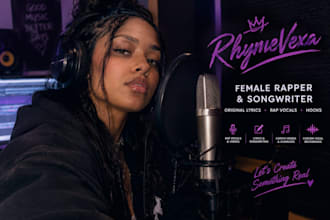 be your female rapper, songwriter and vocalist for your song
