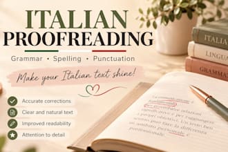 proofread and edit your italian text