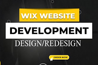 build a professional wix business website or customized wix website