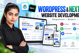 build responsive wordpress and nextjs websites