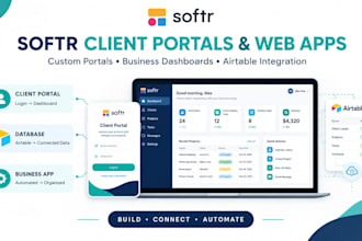 build a softr client portal or web app with airtableiiy