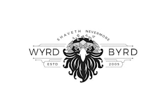 design high quality classic beard oil brand logo