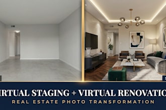 do virtual staging, virtual furniture and virtual renovation for real estate