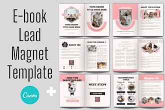 design lead magnet, ebook, workbook, freebie and canva templates
