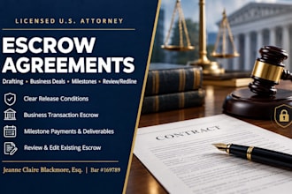 draft a corporate escrow agreement for your business transaction