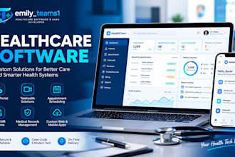 develop custom healthcare software, telehealth, patient portal and medical app