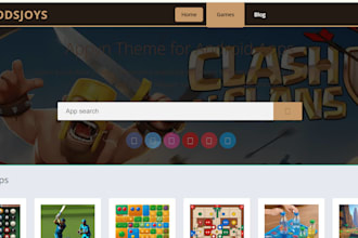 create an android apk download website using wordpress