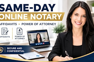 notarize affidavits and power of attorney online same day