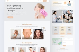redesign spa beauty website, cosmetics store website, jewelry ecommerce website