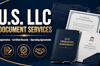 register foreign llc obtain good standing certificates draft opening agreement