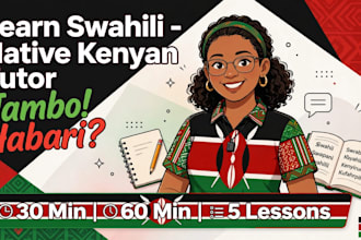 teach swahili for beginners and travelers