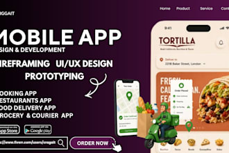 build multi vendor restaurant app, delivery app booking app app uiux design