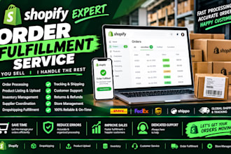 help you with order fullfilment virtual assistance product upload for shopify