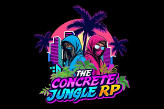 design colorful powerful logo for the concrete jungle