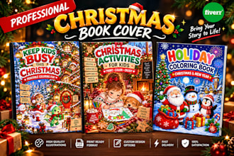design 20 professional christmas book christmas, cover or ebook cover design