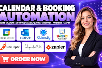 automate google calendar outlook calendly zoho chili piper paperbell with zapier
