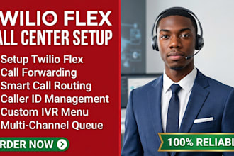 setup twilio flex call center call forwarding call routing caller id ivr menu