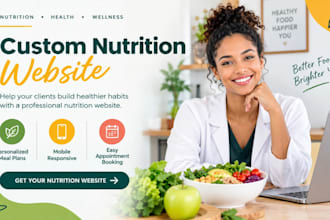 nutritionist website, dietitian website, nutrition website, health coach website