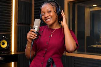 sing african tribal cinematic chants, hooks and group vocals for film and games