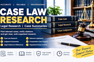 conduct legal research and prepare case law summaries