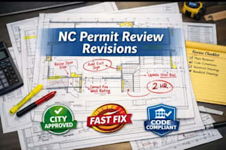 help revise building permit drawings and address plan review comments nc, sc, ga