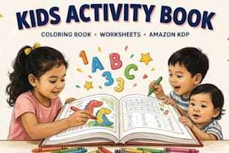 format kids activity books and coloring books for KDP