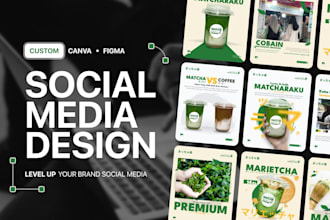 design branded instagram posts for cafes and food brands