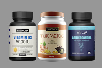 design professional supplement label