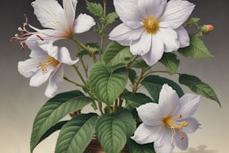 hand paint botanical illustrations