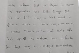 write neat and beautiful handwritten notes