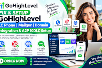 fix gohighlevel lc phone mailgun domain integration and a2p 10dlc setup