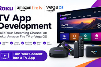 build a working amazon fire TV and vega os streaming app