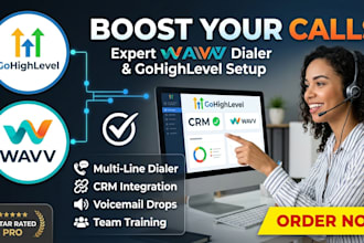 set up wavv dialer for gohighlevel highlevel crm phoneburner or kixie