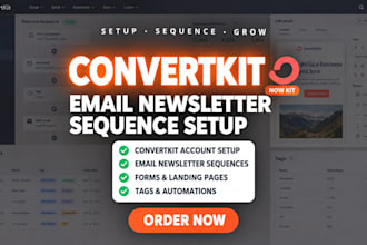 setup convertkit email sequence newsletter convertkit email marketing expert kit