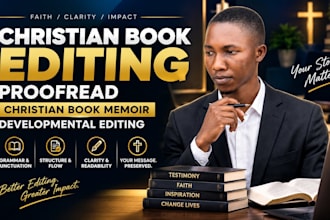 christian book editing proofread christian book memoir developmental editing