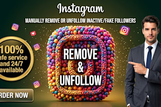 do manually remove, unfollow fake followers and delete posts