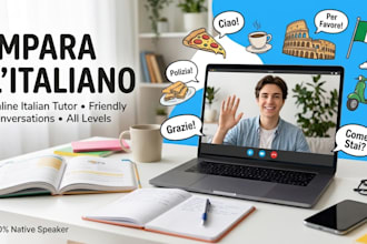 be your italian tutor for conversation