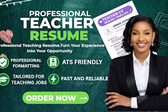 write an ats friendly teaching resume or CV for teacher job application