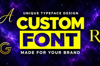design a custom font or handwriting font for your brand