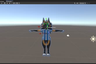 create a custom furry 3d avatar for vrchat