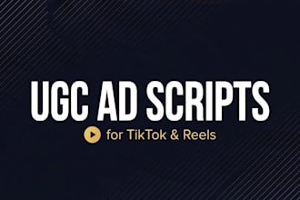 write ugc ad scripts for tiktok, reels and shorts that sell