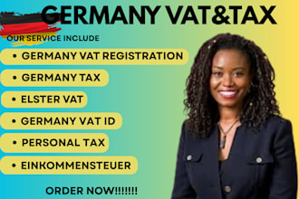 handle german tax return, corporate tax filing, income tax, vat, steuerberater
