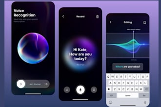 develop ai voice assistant and speech to text app