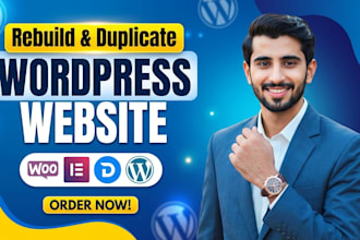 rebuild, duplicate and clone wordpress website