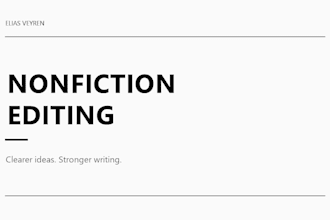 edit nonfiction content for clarity structure and natural flow