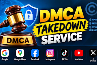 provide dmca takedown and copyright protection services