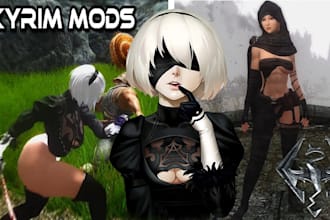 create custom skyrim mods armor weapons outfits animations and follower