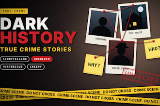 design dark history storytelling unsolved mysterious creepy crime true stories