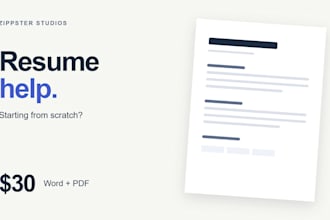 write or improve your resume with you
